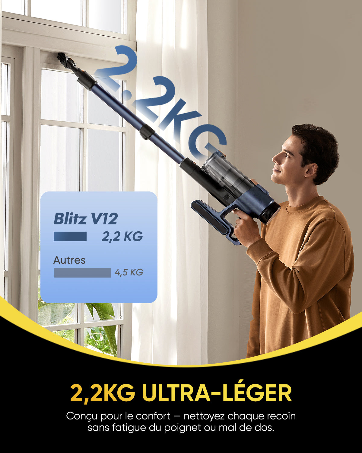 Vactidy & Vexilar | Blitz V12 Aspirateur Balai Sans Fil