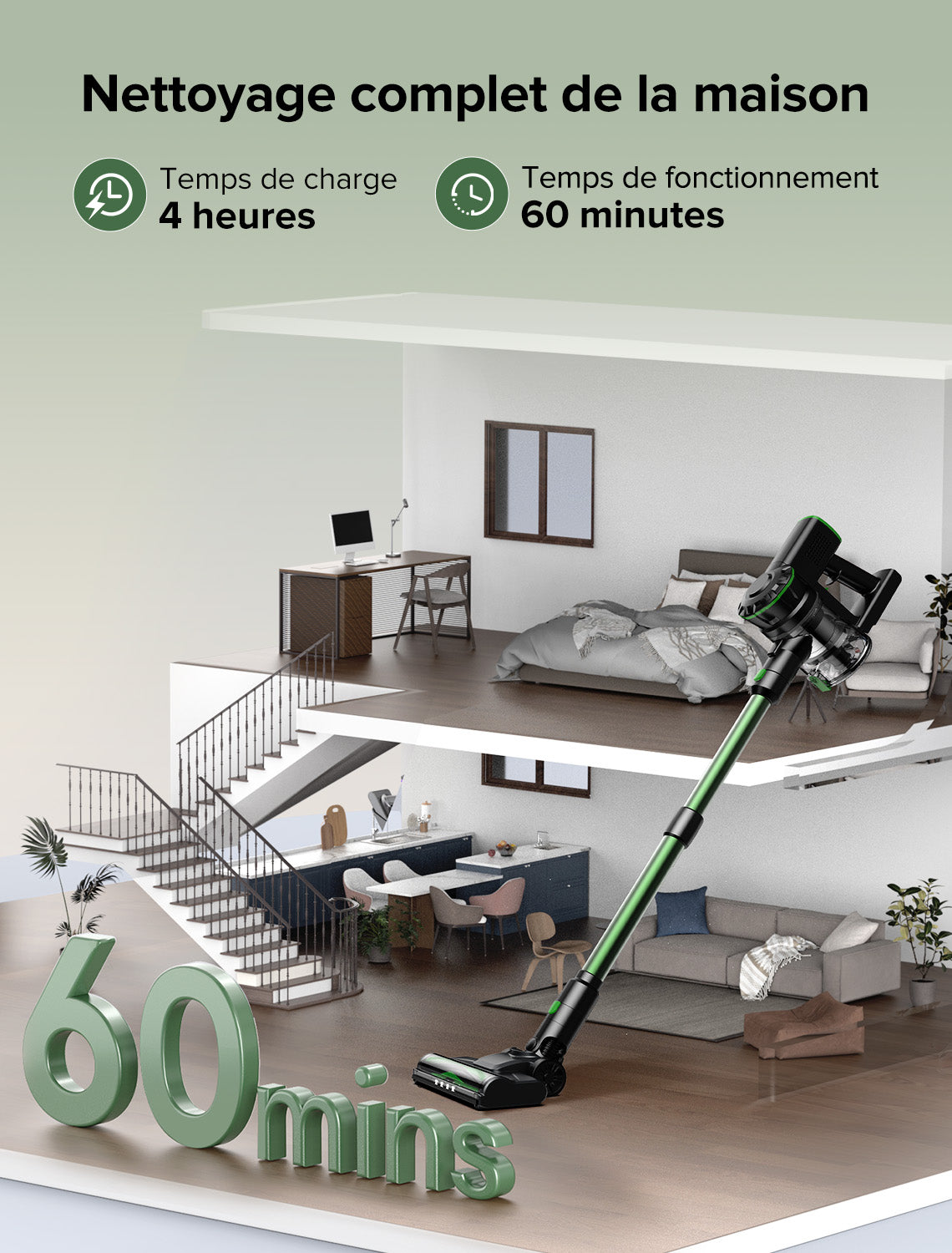 Vactidy & Vexilar | Blitz V9 Pro Aspirateur Balai Sans Fil