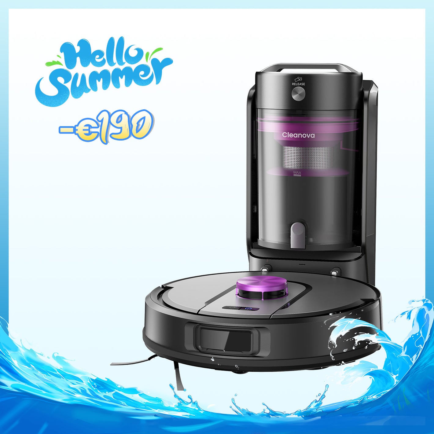 Vactidy & Vexilar | Cleanova W15 Robot Aspirateur Laveur
