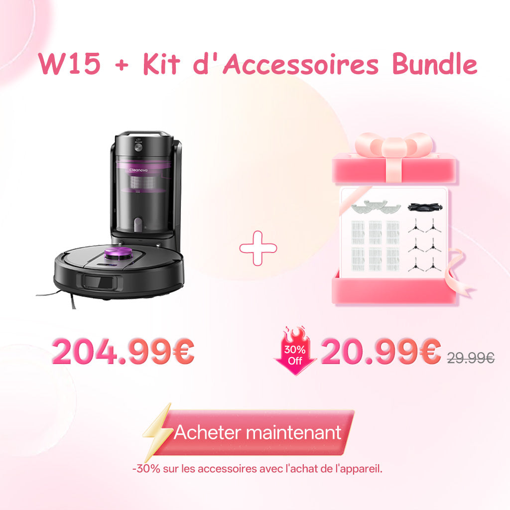 Vactidy & Vexilar | Cleanova W15 Robot Aspirateur Laveur
