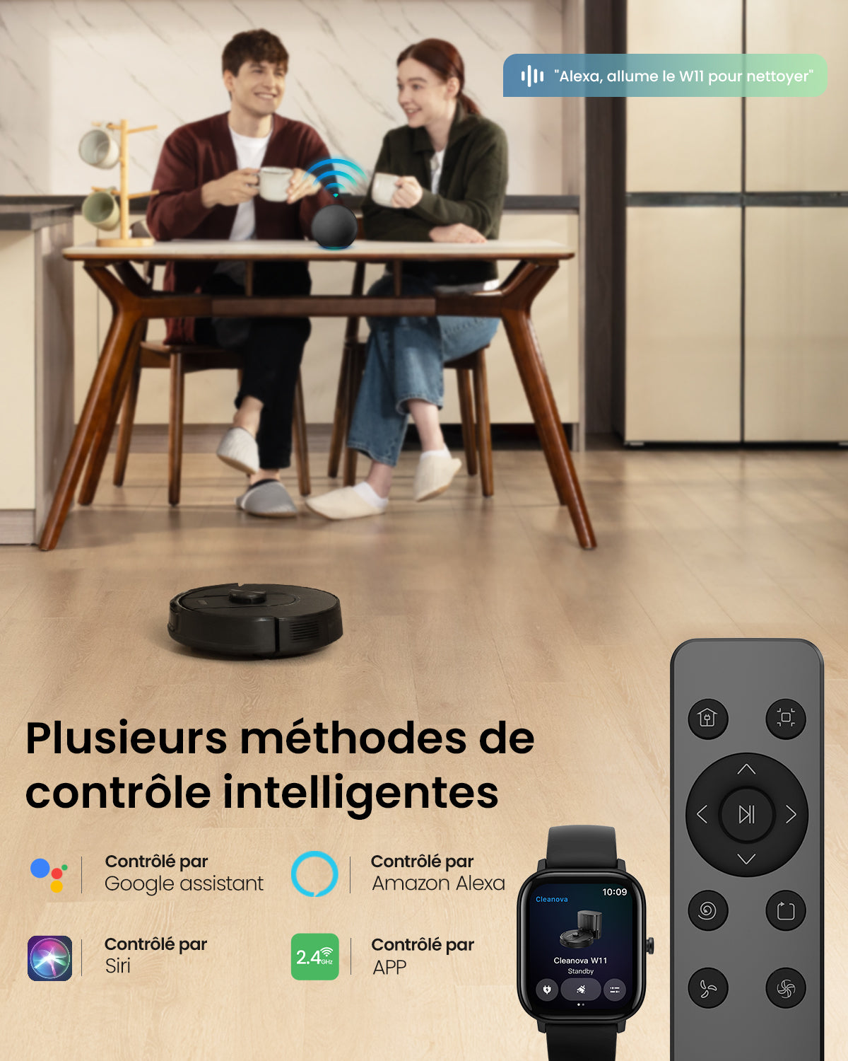 Vactidy & Vexilar | Cleanova W11 Robot Aspirateur Laveur